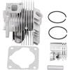 Acouto Cilindro da 34 Mm Clamp/Holder per Spinotto del Pistone Set di Guarnizioni di Ricambio per TL26 CG260 1E34F Trimmer Decespugliatore P Ston KitFasce Elastiche per Pistone Cilindro del Tagliaerba