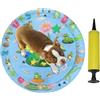 Generic Tappetino ad acqua per gatti, con pompa gonfiabile, in PVC ispessito, a prova di perdite, per animali domestici, cani, animali