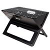 AKTIVE 63033 - Barbecue portatile e pieghevole a carbone in acciaio, con maniglia per il trasporto, misure 45 x 29 x 30 cm, facile da montare e trasportare, per campeggio, terrazza, balcone