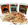 Generico Fiammiferi in Legno Confezione da 300 Fiammiferi Lunghi 5,5 cm Confezione 3 scatole da 100 pezzi Fiammiferi per Caminetto Accendifuoco Stufa Barbeque Fiammiferi Barbecue BBQ Camino confezione Famiglia