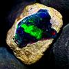 OPAL EMPIRE Ethiopian Natural Opal Fire Opal Nero Grezzo 5 Carati 11x8 mm