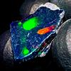 OPAL EMPIRE Opale Nero Grezzo Ethiopian Fire Opal Naturale 6.5 Ct 18x11 mm