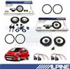 ALPINE SXE1750S + SXE1725S Casse Altoparlanti Ant+Post per PEUGEOT 107