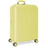 Pepe Jeans Highlight Medium Giallo Valigia 48x70x28 cm Rigido ABS Chiusura TSA Integrata 79L 4kg 4 Doppie Ruote Estensibile di Joumma Bags