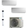 Daikin Emura condizionatore dualsplit 7000 9000 btu codice prod: FTXJ20AW9 FTXJ25AW9 2MXM40A