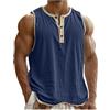 HAOLEI Canottiera Palestra Uomo Estiva Canotta Sportive Senza Maniche Mare Leggero Tank Top Collare Henry Fitness Muscolo Spalla Larga Canottiere Bodybuilding Sportive Gilet Muscolare Gym Traspirante Canotte