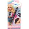 CARTOON Eyeliner 2 in 1 per bambine stampino a forma di fulmine colore nero trucco sicuro