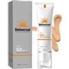 LMDGDS Crema solare colorata SPF 50, Tinted Sunscreen per viso, opaca, crema solare per tutti i tipi di pelle, con pelle sensibile, 50 ml