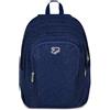 Seven Zaino Scuola SHINY TECH, Doppio Scomparto, Blu, Glitter, 30 L