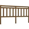 vidaXL Testiera marrone miele 206x4x100 cm in legno di pino massiccio
