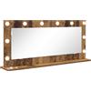 vidaXL Specchio rettangolare per lavabo in legno di recupero 100 x 45 x 18 cm