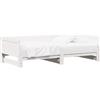 vidaXL Letto da giorno allungabile bianco 180 x 200 cm in legno di pino massiccio