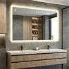 ARTFORMA Specchio da bagno a LED rettangolare 120x70 cm senza cornice, con comando touch e funzione antiappannamento