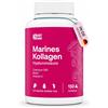 Nutribrain Collagene marino idrolizzato puro + acido ialuronico, coenzima Q10, biotina e vitamina C | 150 capsule | in laboratorio in Germania
