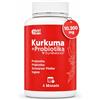 Nutribrain Curcuma con Zenzero, Pepe Nero e PROBIOTICI | 10.300 mg ad Alto Dosaggio <95% Curcumina | Supporto Antinfiammatorio per Muscoli, Ossa, Articolazioni