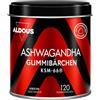 Aldous Bio Ashwagandha Gummies - 120 Gummies al Gusto Ciliegia - Ashwagandha KSM-66 - Withania Somnifera - Per Stress, Inquietudine e Rilassamento Naturale