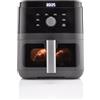 Hisense HAF1800D Friggitrice ad Aria, 4 programmi automatici, 5,7 litri, Display LED e Comandi Touch, 1 cestello, Nero
