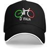 RRCRUHG Cappello da Baseball Classico Giro d'Italia da Uomo Grande Taglia Spiaggia Outlet Casual Respirante Regolabile Cotone Sportivo Casual da Uomo