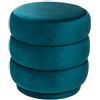 ATMOSPHERA CREATEUR D'INTERIEUR - Pouf sinan in velluto blu anatra