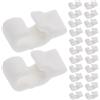 LABRIMP 48 connettori per recinto per animali domestici - Connettore per pannello griglia in plastica per armadio modulare fai da te o montaggio di recinzione per piccoli animali, bianco