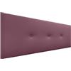DHOME Testata in Similpelle o Tessuto Acualine Liscio con Bottoni Rivestiti in ALTA GAMMA Testata Letto di Lusso Imbottita Moderna (Similpelle Vino Rosso, 160cm (Letti 150/160))