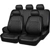 yvrrvh Auto Pelle PU Set Coprisedili Compatibile con per Volkswagen e-Up! 2021 Traspirante Impermeabile Antiscivolo Protezioni per Sedili,F