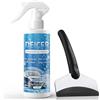Miioto Spray Antigelo Auto, Spray Sciogli Ghiaccio Auto, Deghiacciante Vetri Auto, Dotato di Speciale Raschiatore, Rimuove Rapidamente Ghiaccio e Neve dai Finestrini e dal Parabrezza Dell'auto -250ml