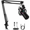 socodox Microfono da Gaming XLR/USB con Braccio Articolato Microfono Dinamico con