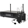 PROEL EIKON WM101DHV2 Doppio Radiomicrofono UHF Archetto a due canali con uscite