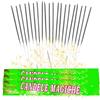 Generico Kit 60 Candeline Magiche 37 cm + Bastoncini Scintillanti F1