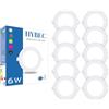 CLAR - Faretti LED da Incasso per Cartongesso, Faretto LED, Faretti Incasso Cartongesso 6500ºK, 6W (Pack 10)