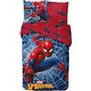anemone Parure da letto Spiderman 140 x 200 - Copripiumino Spiderman 100% cotone (B)