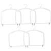 Levemolo Set 5 Appendiabiti per Costumi da Bagno e Bikini in Plastica Bianca, Organizzatore Salvaspazio per Esposizione e Conservazione, Ganci Resistenti per Armadio Donna
