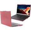 mCover Custodia rigida compatibile solo per Lenovo ThinkPad E14 Gen 5 / Gen 6 2023-2025 da 14 (con cerniera a 180°, non compatibile con altri modelli Lenovo) - Rosso