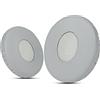 Krone Kalpasmos Cuscinetti auricolari di ricambio per cuffie Bose On-Ear 2 (OE2, OE2i), SoundLink e SoundTrue On-Ear - in morbida pelle e memory foam - OE2-grigio, argento