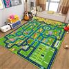 JynxtoyZeal Tappeto Stradale Tappeto Rettangolare Antiscivolo Tappeti Morbido e Accogliente Tappeti in Velluto Cristallo Stampato Colourful Area Rug per Decorare e Giocare Nella Cameretta dei Bambini 80 × 120 cm