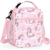 Clastyle Borsa Termica Porta Pranzo Bambini Palla Unicorno Borsa Frigo