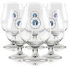 Collesi Birra Artigianale Set 6 Bicchieri Balloon 400 ml con Stelo - Bicchieri da Degustazione per Birra Artigianale e Specialità - Lavabili in Lavastoviglie