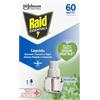 Raid Essentials Liquido Elettrico Ricarica, Antizanzare Comuni e Tigre, 95% della Formula di Origine Vegetale, Inodore, Confezione da 1 Ricarica 36ml, 60 Notti