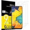 NEW'C 3 Pezzi, Vetro Temperato per Samsung Galaxy A30, Galaxy M30, Galaxy M30s, Pellicola Prottetiva Senza Bolle, Durezza 9H, 0,33mm Ultra Trasparente, Ultra Resistente