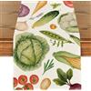 palasasa Runner da Tavola Verdura Lino Lavabile Rustico Tovaglia Runner Decorazione Primavera Estate per Tavolo da Pranzo per Sala da Pranzo Picnic Interni Vacanze Feste Cucina Cene di Eventi 40x180cm