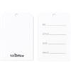 nikoffice Etichette listelli in cartoncino con foro Nikoffice - 41x65 mm bianco - conf. 1000 pz - 42NIK143