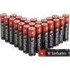 VERBATIM Batterie alcaline AAA Premium I 1,5V I Pile ministilo AAA-LR03 I Mini stilo AAA I Pile per lettori MP3, fotocamera, telecomando, rasoio ecc. I Pile alcaline Premium I 20 pezzi