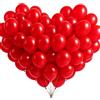 Vonsera Palloncini Rossi da Festa 100 Pezzi 12 Pollici con 2 Rotoli di Nastro per Donne Ragazze Compleanno Proposta Fidanzamento Nuziale Carnevale Anniversario Decorazioni