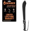 Gerber Machete con fodero in nylon, Lunghezza lama: 45 cm, Gator Bush Machete, Acciaio al carbonio, 31-002848