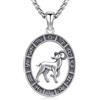 REDSUN Ariete, collana con segno zodiacale, in argento Sterling 925, costellazione, con ciondolo zodiacale, per uomo e donna, 26*21mm, Senza Gemme, Senza pietre preziose