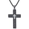REDSUN Collana con ciondolo a forma di freccia vichinga, martello di Thor, in argento sterling 925, con ciondolo a forma di croce, ciondolo celtico, amuleto, gioiello per uomo, figlio, ragazzo, donna