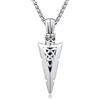 REDSUN Collana con ciondolo a forma di freccia vichinga, martello di Thor, in argento sterling 925, con ciondolo a forma di croce, ciondolo celtico, amuleto, gioiello per uomo, figlio, ragazzo, donna