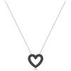 Brosway Collana Donna, Collana in Argento e Mystery Black con Simbolo Cuore | Collezione Fancy - FMB126
