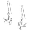 Silverly Orecchini Pendenti in Argento Sterling 925 con Uccelli in Volo Ritagliati | Orecchini Pendenti con Rondine e Colomba Aperti e Traforati | Gioielli in Argento 925 per Donna | Ipoallergenico